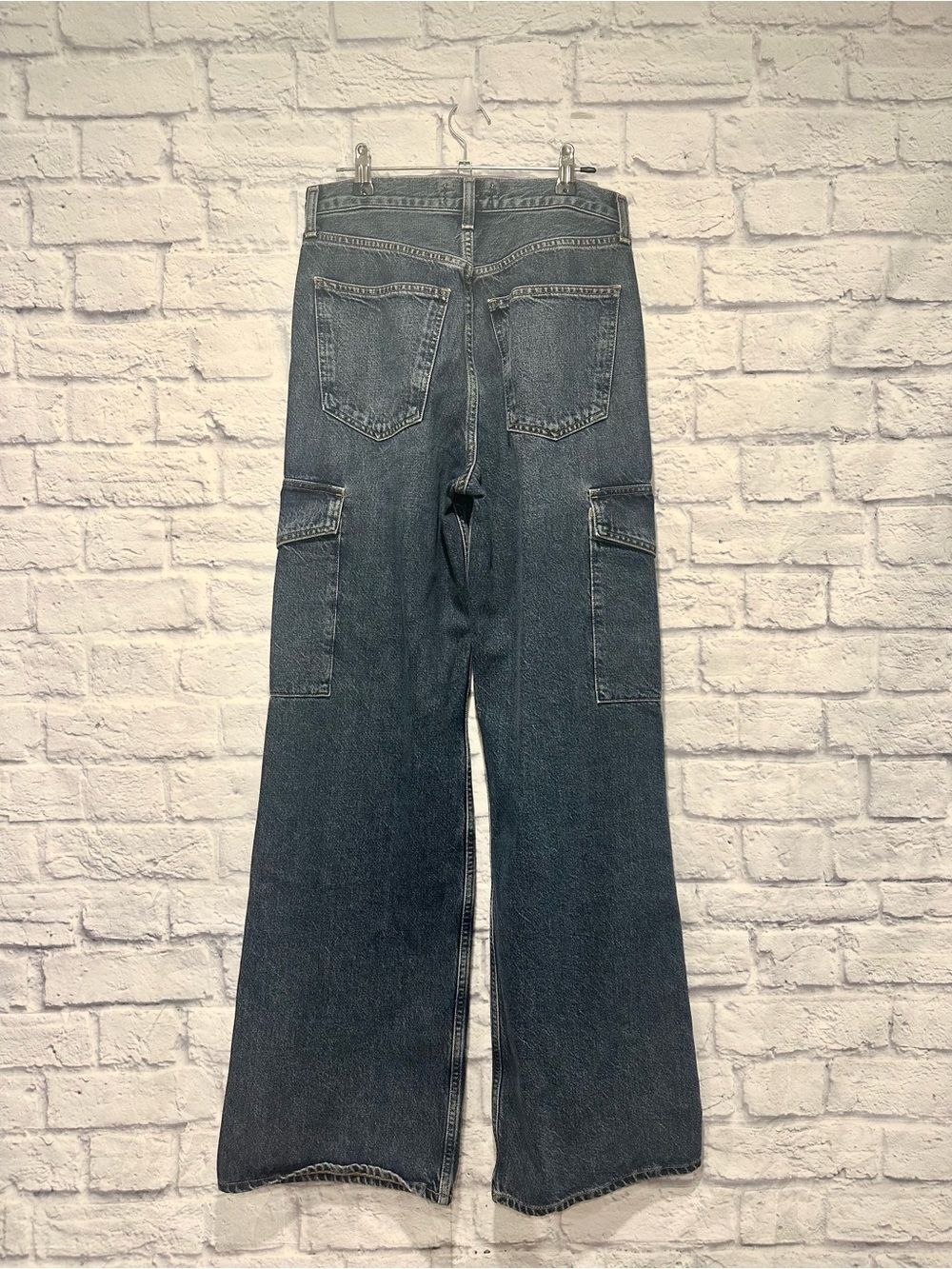 Agolde minka denim cargo pants size 25 - Picture 7 of 8
